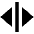 Triangle Arrow Move Horizontal Alt Fill Icon from Outlined Fill - Material Pro Set
