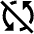 Triangle Arrow Synchronize Off Fill Icon from Outlined Fill - Material Pro Set