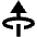 Triangle Arrow Through Elipse Up Fill Icon from Outlined Fill - Material Pro Set