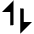 Triangle Arrow Transfer Vertical 1 Fill Icon from Outlined Fill - Material Pro Set