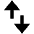 Triangle Arrow Transfer Vertical 2 Fill Icon from Outlined Fill - Material Pro Set