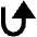 Triangle Arrow Turn Up Right Fill Icon from Outlined Fill - Material Pro Set