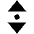 Triangle Arrow Vertical Scroll Fill Icon from Outlined Fill - Material Pro Set