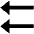 Triangle Double Triangle Arrow Left Fill Icon from Outlined Fill - Material Pro Set