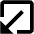Triangle Minimize Window 1 Fill Icon from Outlined Fill - Material Pro Set