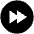 Fast Forward Circle Fill Icon from Outlined Fill - Material Pro Set