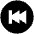 Fast Rewind Circle Alt Fill Icon from Outlined Fill - Material Pro Set
