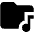Folder Music Alt Fill Icon from Outlined Fill - Material Pro Set