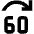 Jump Forward 60 Fill Icon from Outlined Fill - Material Pro Set