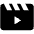 Movie Play Fill Icon from Outlined Fill - Material Pro Set