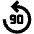 Replay 90 Fill Icon from Outlined Fill - Material Pro Set
