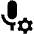 Voice Mail Setting Gear Fill Icon from Outlined Fill - Material Pro Set