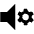 Volume Setting Gear Fill Icon from Outlined Fill - Material Pro Set