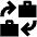 Business To Business Fill Icon from Outlined Fill - Material Pro Set