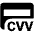 Credit Card Cvv Fill Icon from Outlined Fill - Material Pro Set
