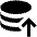 Database Upload Fill Icon from Outlined Fill - Material Pro Set