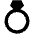 Diamond Ring Fill Icon from Outlined Fill - Material Pro Set