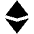 Ethereum Fill Icon from Outlined Fill - Material Pro Set