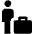 Office Worker Fill Icon from Outlined Fill - Material Pro Set