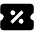 Percent Coupon Fill Icon from Outlined Fill - Material Pro Set