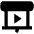 Projector Screen Fill Icon from Outlined Fill - Material Pro Set