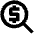 Search Dollar Fill Icon from Outlined Fill - Material Pro Set