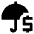 Security Umbrella Fill Icon from Outlined Fill - Material Pro Set