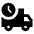 Shipping Truck Fill Icon from Outlined Fill - Material Pro Set