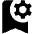 Bookmark Setting Gear Fill Icon from Outlined Fill - Material Pro Set