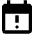 Calendar Important Fill Icon from Outlined Fill - Material Pro Set