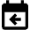 Calendar Previous Day Yesterday Fill Icon from Outlined Fill - Material Pro Set