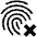 Fingerprint Deny Fill Icon from Outlined Fill - Material Pro Set