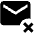 Delete Email Fill Icon from Outlined Fill - Material Pro Set