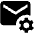 Email Setting Gear Fill Icon from Outlined Fill - Material Pro Set