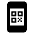 Mobile Qr Code Fill Icon from Outlined Fill - Material Pro Set