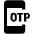 Phone Otp Fill Icon from Outlined Fill - Material Pro Set