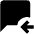 Previous Comment Fill Icon from Outlined Fill - Material Pro Set