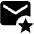 Star Email Favorite Fill Icon from Outlined Fill - Material Pro Set