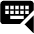 Keyboard One Hand Left Fill Icon from Outlined Fill - Material Pro Set