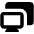 Monitor Projection Fill Icon from Outlined Fill - Material Pro Set