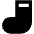 Sock Fill Icon from Outlined Fill - Material Pro Set