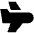 Airplane Fill Icon from Outlined Fill - Material Pro Set