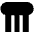 Greek Column Fill Icon from Outlined Fill - Material Pro Set