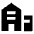 Office Building Fill Icon from Outlined Fill - Material Pro Set