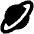 Planet Ring Fill Icon from Outlined Fill - Material Pro Set