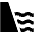 Water Dam Fill Icon from Outlined Fill - Material Pro Set