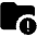 Folder Alert Fill Icon from Outlined Fill - Material Pro Set