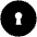 Keyhole Circle Fill Icon from Outlined Fill - Material Pro Set