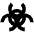 Radioactive Alt Fill Icon from Outlined Fill - Material Pro Set
