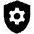 Shield Setting Gear Fill Icon from Outlined Fill - Material Pro Set